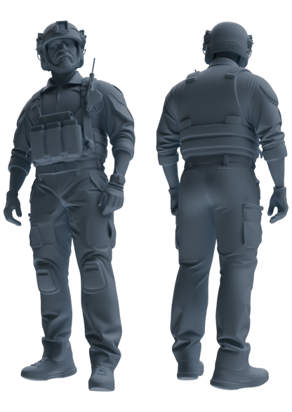MRY-SFW SSTR034 Miniatures Soldier Model Kit 1993 Mogadishu Black Hawk Helicopter Soldier Discussion Six-Person Group