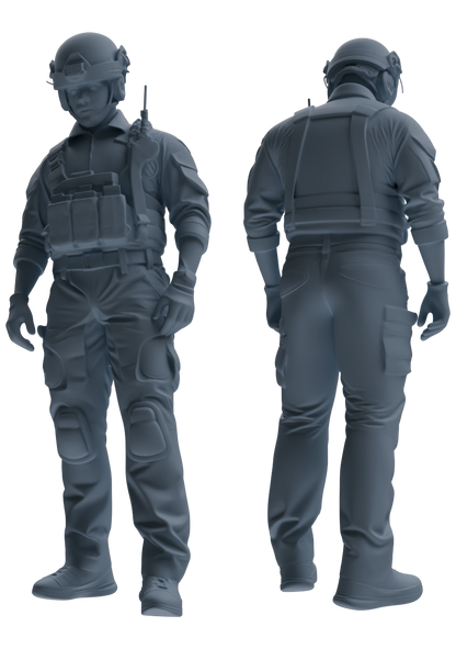 MRY-SFW SSTR032 Miniatures Soldier Model Kit 1993 Mogadishu Black Hawk Helicopter Soldier Praying Six-Person Group