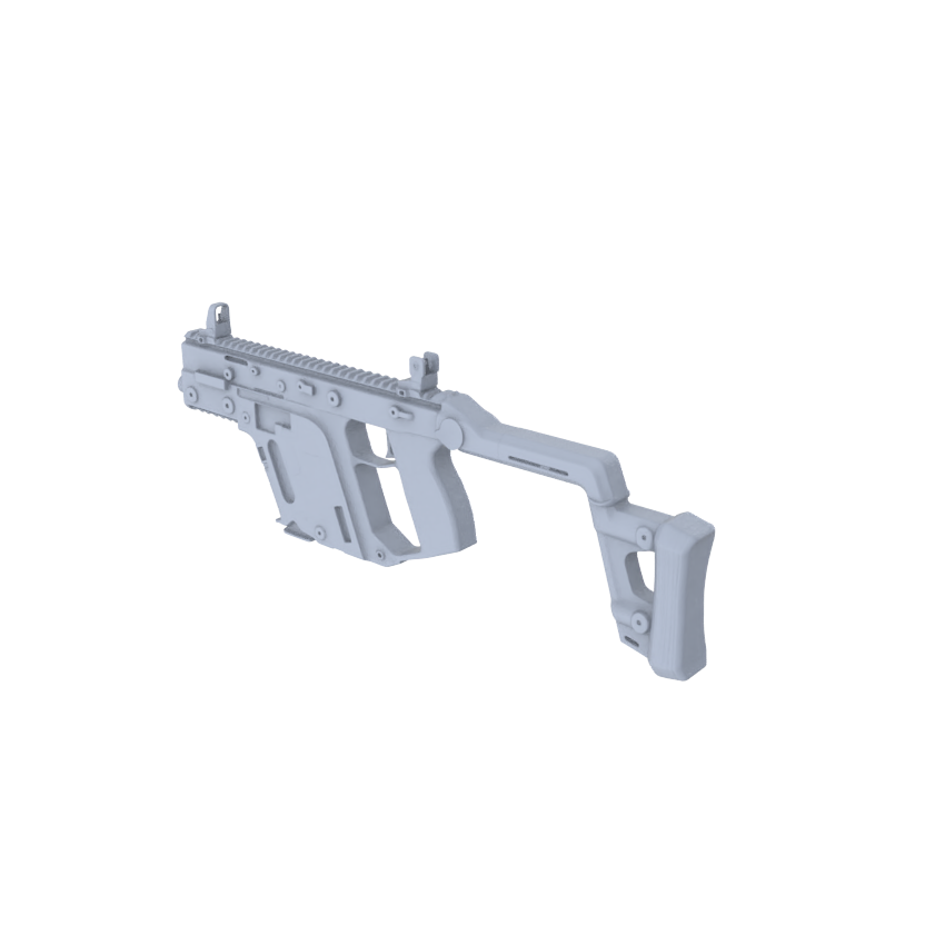 MRY-SFW LYGS004 Modern Battlefield Scale Model - SMG/Shotgun White Model 6-Man Set