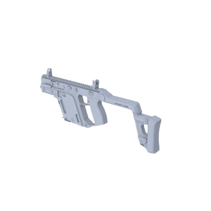 MRY-SFW LYGS004 Modern Battlefield Scale Model - SMG/Shotgun White Model 6-Man Set