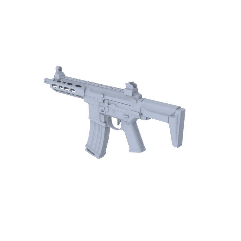 MRY-SFW LYGS001 Modern Standard Rifle 3D Model - 6 Selection Drawings