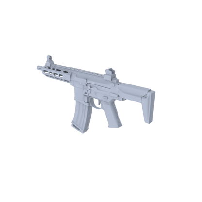 MRY-SFW LYGS001 Modern Standard Rifle 3D Model - 6 Selection Drawings