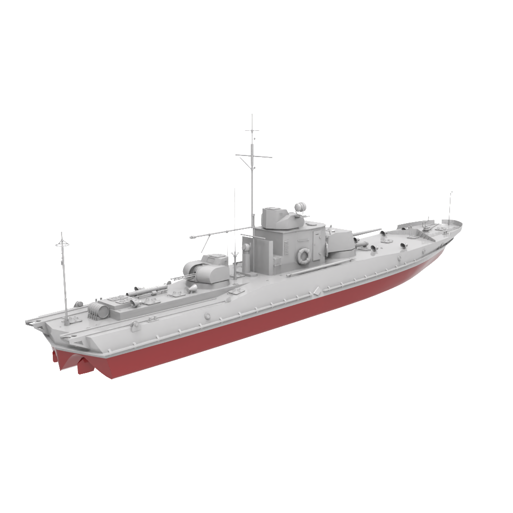 RHWS023S  Military Model Kit Full Hull USSR Project 191M ARMORED GUN BOATS