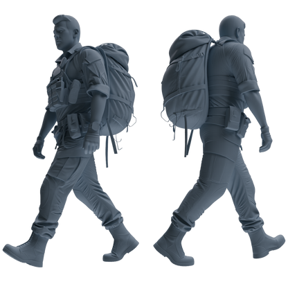 MRY-SFW SSTR020 Miniatures Soldier Model Kit Modern Navy SEAL Six-Person Foot March Group
