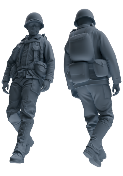 MRY-SFW SSTR071 Miniatures Soldier Model Kit Saving Ryan in Normandy WWII U.S. Army Six-Person Praying Group