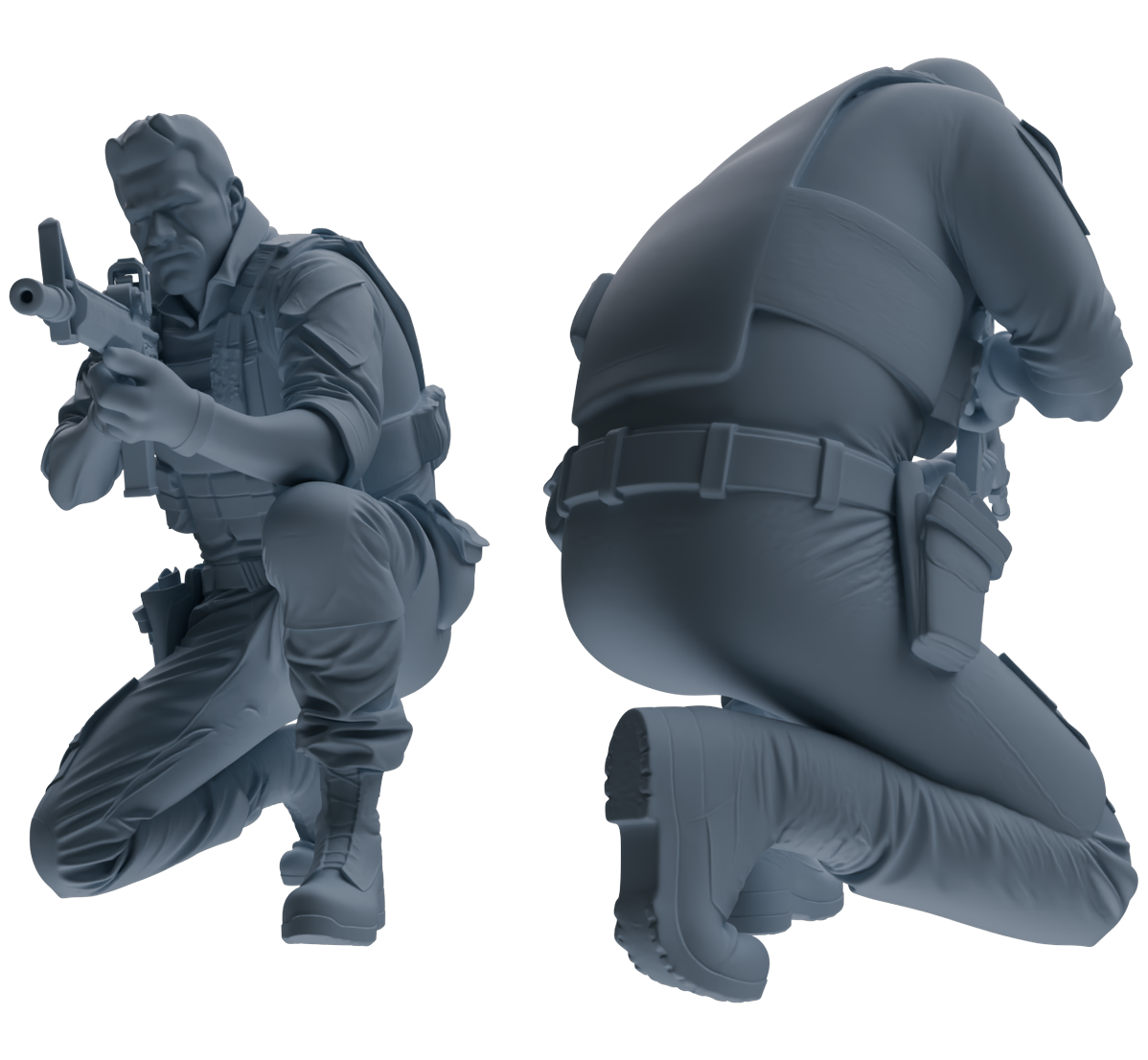 MRY-SFW SSTR016 Miniatures Soldier Model Kit Modern Navy SEAL Six-Person Frontline Group