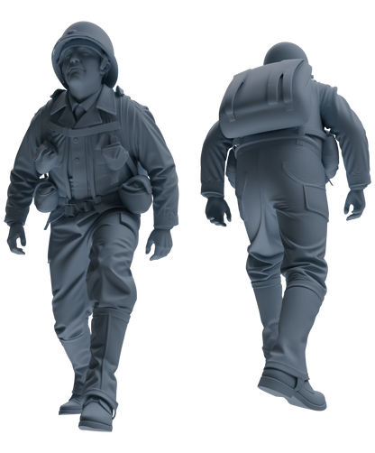 MRY-SFW SSTR070 Miniatures Soldier Model Kit Saving Ryan in Normandy WWII U.S. Army Six-Person Ambush Group