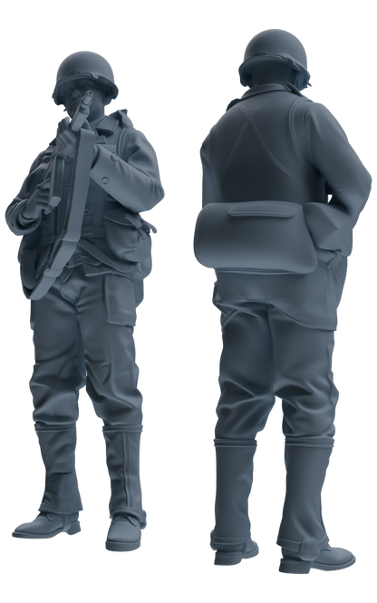 MRY-SFW SSTR072 Miniatures Soldier Model Kit Saving Ryan in Normandy WWII U.S. Army Six-Person Frontline Group