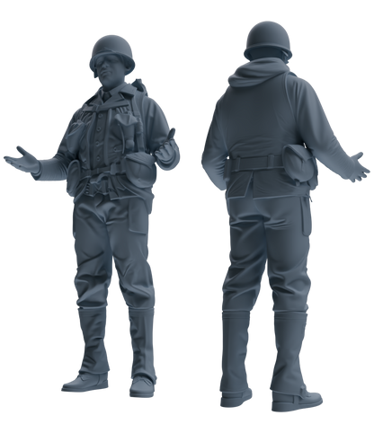 MRY-SFW SSTR067 Miniatures Soldier Model Kit Saving Ryan in Normandy WWII U.S. Army Six-Person Conversation Group