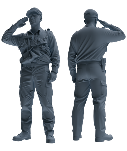 MRY-SFW SSTR054 Miniatures Soldier Model Kit Hacksaw Ridge Rescue Story WWII U.S. Army Six-Person Saluting Group