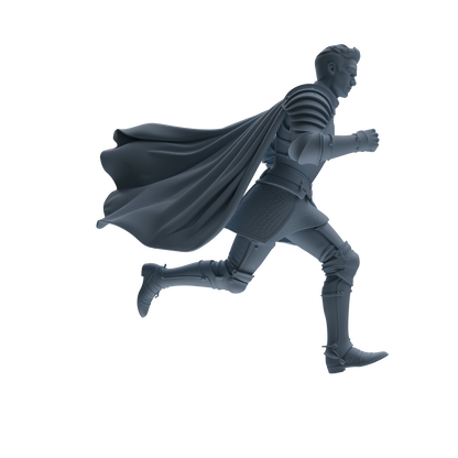 MRY-SFW SSTR082 Miniatures Soldier Model Kit Medieval Knight Without Helmet Four-Person Training Group