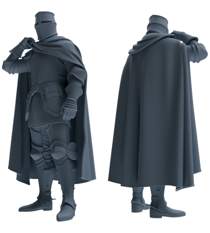 MRY-SFW SSTR091 Miniatures Soldier Model Kit Medieval Knight Five-Person Celebration Group