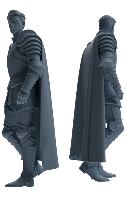 MRY-SFW SSTR080 Miniatures Soldier Model Kit Medieval Knight Without Helmet Six-Person Daily Routine 3