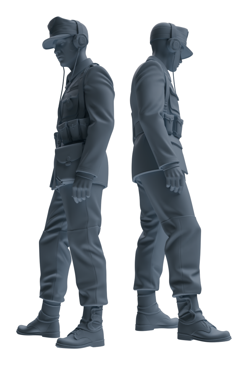 MRY-SFW LYGR651 WWII Mine Soldier Six-Person Daily Routine