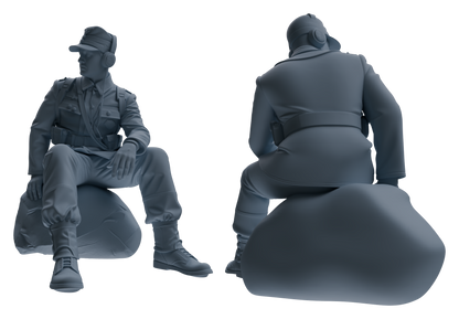 MRY-SFW LYGR649 WWII Mine Soldier Six-Person Rest Group