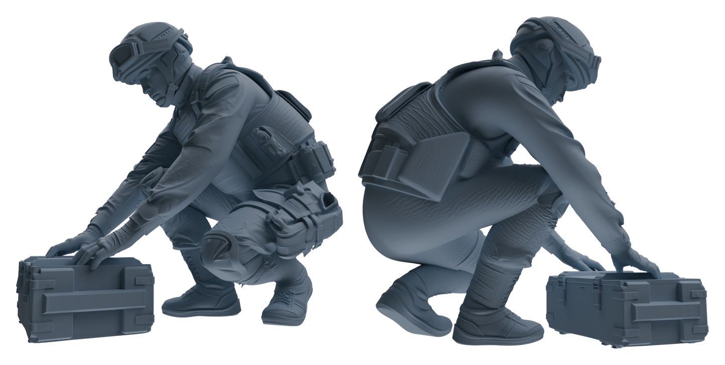 MRY-SFW LYGR626 Modern Airborne Division Six-Person Combat Readiness