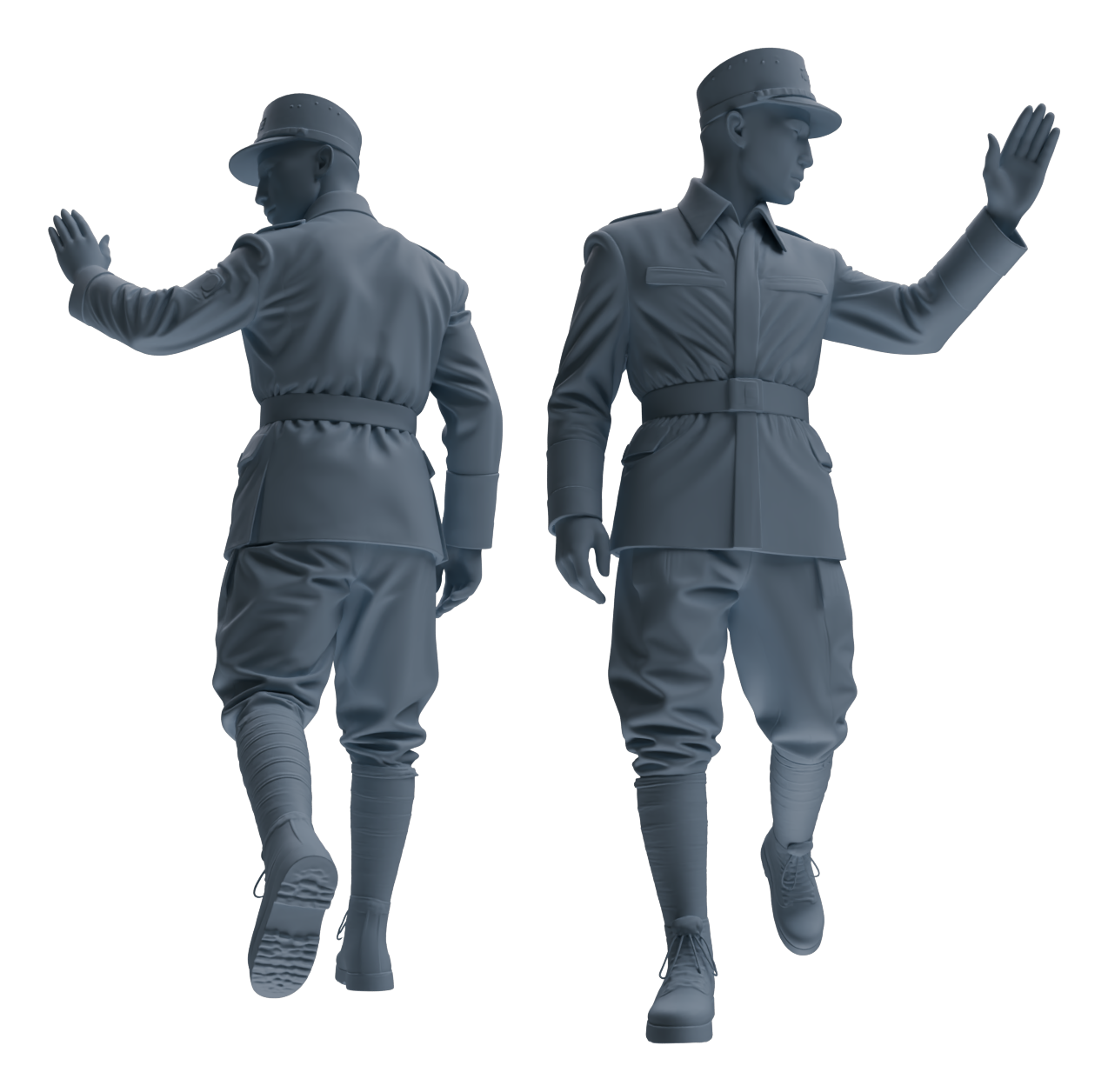 MRY-SFW LYGR638 WWII Japanese Army Six-Person Ambush Group