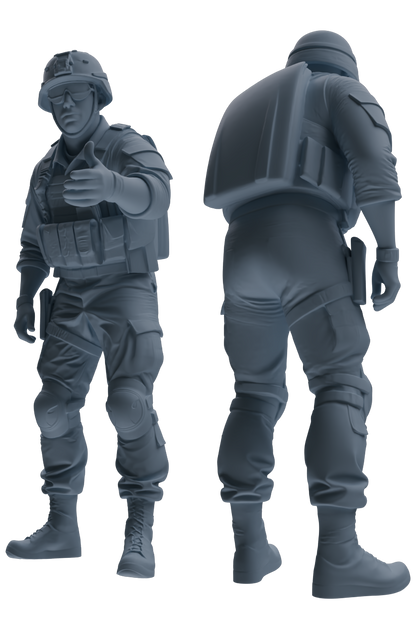 MRY-SFW SSTR030 Miniatures Soldier Model Kit 1993 Mogadishu Black Hawk Helicopter Soldier Casualty Rescue Six-Person Group