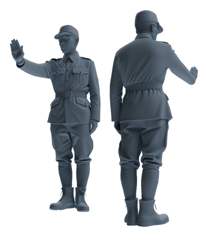 MRY-SFW LYGR612 Historical WWII Japanese Army Six-Person Construction Site Carrying Group