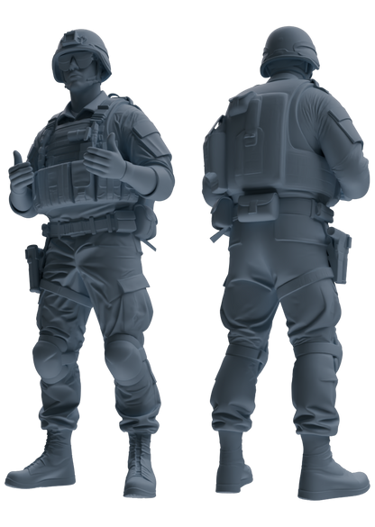 MRY-SFW SSTR034 Miniatures Soldier Model Kit 1993 Mogadishu Black Hawk Helicopter Soldier Discussion Six-Person Group