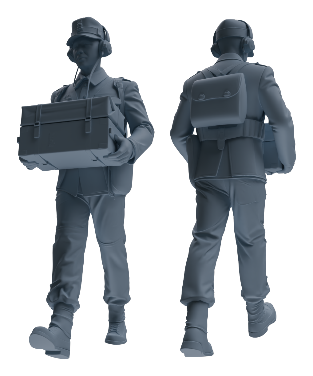 MRY-SFW LYGR653 WWII Mine Soldier Seven-Person Carrying Group