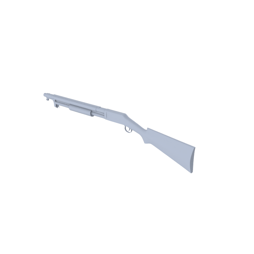 MRY-SFW LYGS005 Modern Battlefield Scale Models - 6 Untextured Shotgun/SMG Set