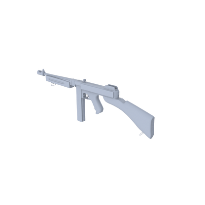 MRY-SFW LYGS004 Modern Battlefield Scale Model - SMG/Shotgun White Model 6-Man Set