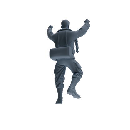 MRY-SFW SSTR073 Miniatures Soldier Model Kit Saving Ryan in Normandy WWII U.S. Army Four-Person Celebrating Group