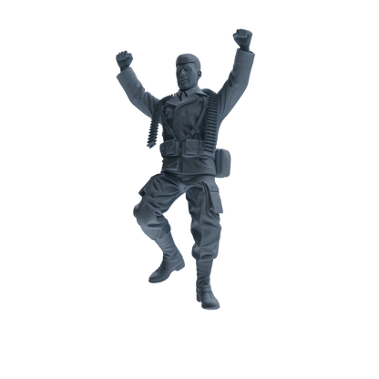 MRY-SFW SSTR073 Miniatures Soldier Model Kit Saving Ryan in Normandy WWII U.S. Army Four-Person Celebrating Group