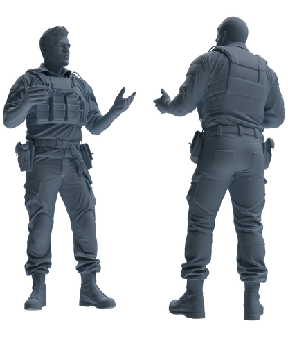 MRY-SFW SSTR010  Modern Navy SEAL Six-Person Conversation Group