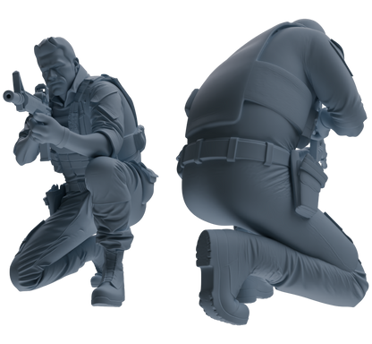 MRY-SFW SSTR024 Miniatures Soldier Model Kit Modern Navy SEAL Six-Person Firefight Group