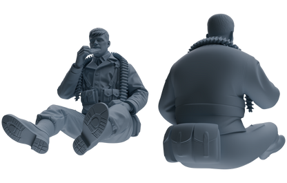 MRY-SFW SSTR068 Miniatures Soldier Model Kit Saving Ryan in Normandy WWII U.S. Army Six-Person Eating Group