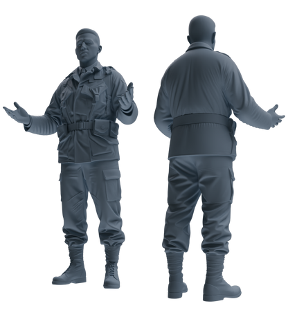 MRY-SFW SSTR052 Miniatures Soldier Model Kit Hacksaw Ridge Rescue Story WWII U.S. Army Six-Person Conversation Group