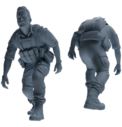 MRY-SFW SSTR015 Miniatures Soldier Model Kit Modern Navy SEAL Six-Person Ambush Group