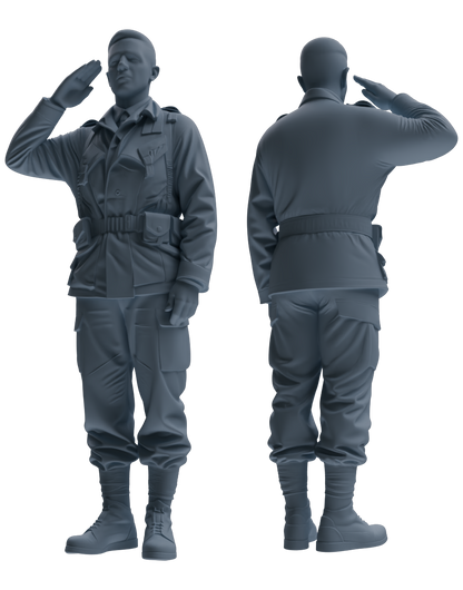 MRY-SFW SSTR054 Miniatures Soldier Model Kit Hacksaw Ridge Rescue Story WWII U.S. Army Six-Person Saluting Group