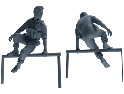 MRY-SFW SSTR008  Modern Navy SEAL Six-Person Obstacle Crossing Group