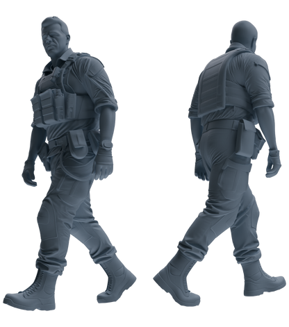 MRY-SFW SSTR022 Miniatures Soldier Model Kit Modern Navy SEAL Six-Person Patrol Group