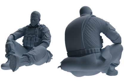 MRY-SFW SSTR021 Miniatures Soldier Model Kit Modern Navy SEAL Six-Person Rest Group