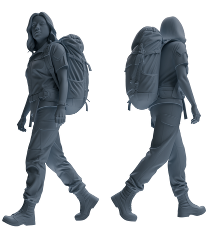 MRY-SFW SSTR020 Miniatures Soldier Model Kit Modern Navy SEAL Six-Person Foot March Group