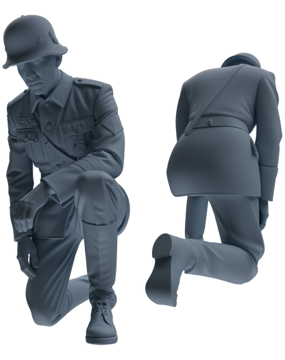 MRY-SFW SSTR001  Miniatures Soldier Model Kit WWII German Army Six-Person Officer Reprimand Group