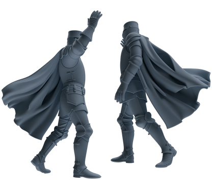 MRY-SFW SSTR094 Miniatures Soldier Model Kit Medieval Knight Six-Person Marching Group