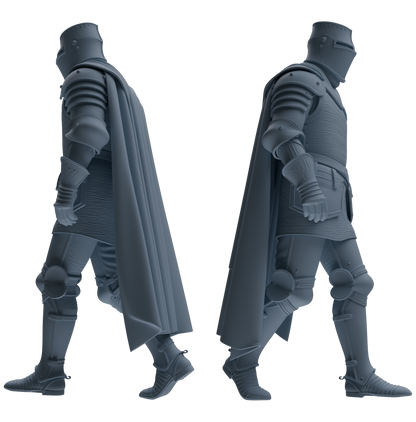 MRY-SFW SSTR096 Miniatures Soldier Model Kit Medieval Knight Six-Person Patrol Group