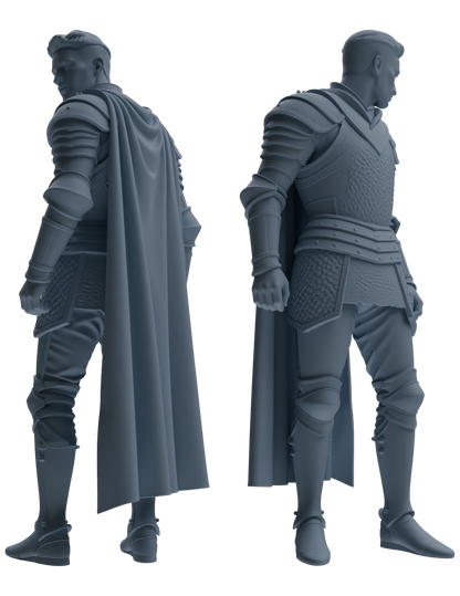 MRY-SFW SSTR080 Miniatures Soldier Model Kit Medieval Knight Without Helmet Six-Person Daily Routine 3