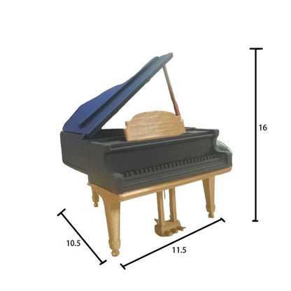 RHF12252 Triangle Piano Model 3D Printed Modern Retro Style Miniature Furniture, Triangle Piano Model - 1:12 Scale Miniature Accessory for BJD/OB Dollhouses Ideal for Dollhouse Decoration DIY Miniature Scenes and Creative Desktop Ornaments