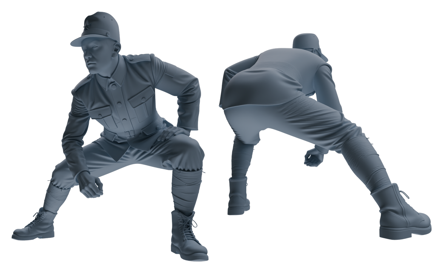 MRY-SFW LYGR638 WWII Japanese Army Six-Person Ambush Group