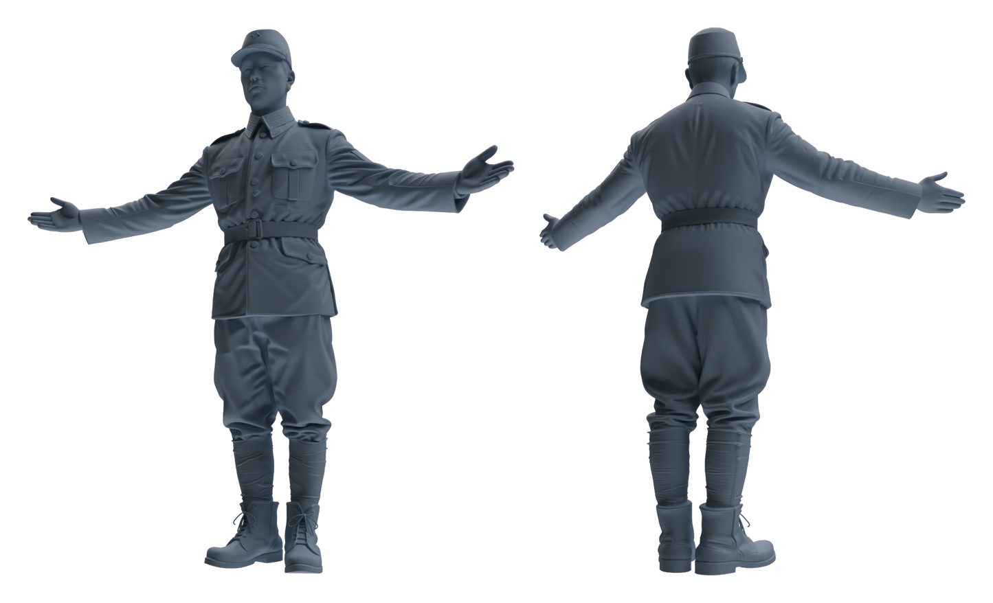 MRY-SFW LYGR637 WWII Japanese Army Six-Person Daily Routine