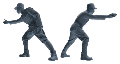 MRY-SFW LYGR612 Historical WWII Japanese Army Six-Person Construction Site Carrying Group