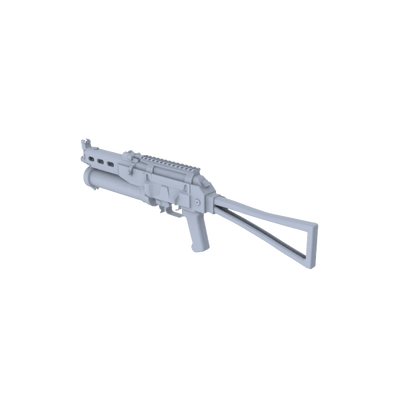 MRY-SFW LYGS004 Modern Battlefield Scale Model - SMG/Shotgun White Model 6-Man Set