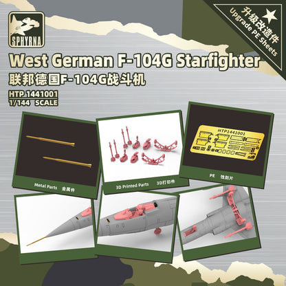 HTP1441001 West German F-104G Starfighter Upgrade PE Sheets 2