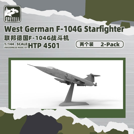 Flyhawk HTP4501 West German F-104G Starfighter 2-pack – LCD 3D printed resin model kit, image 1